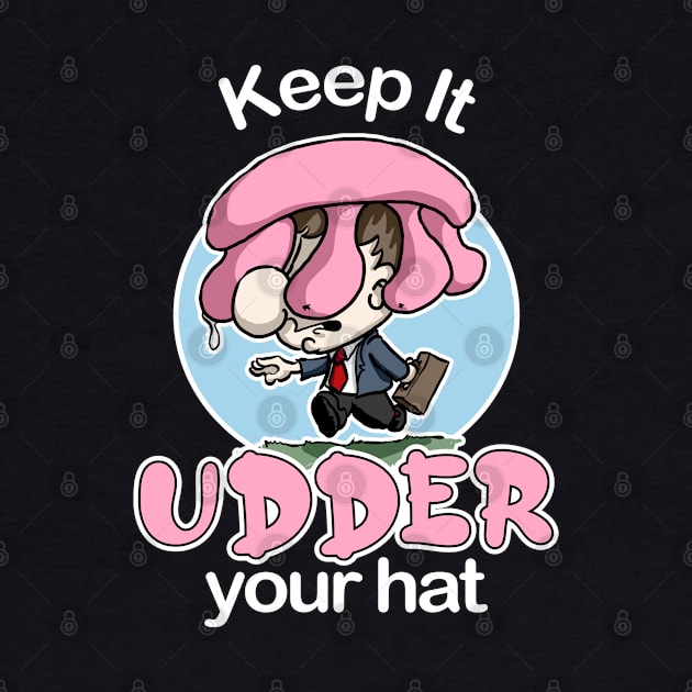 Keep It Udder Your Hat by Kev Brett Designs